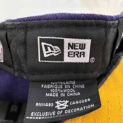 ニューエラ NEW ERA 59FIFTY ロゴ刺繍 6パネル キャップ Los Angeles Lakers メンズ 60.6cm