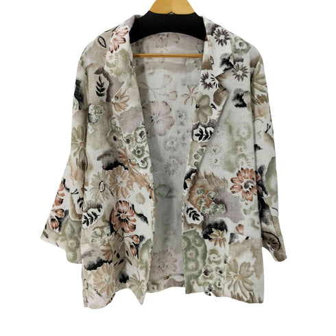 COPY CATS MADE IN USA ボタンレス花柄テーラードジャケット レディース import:M