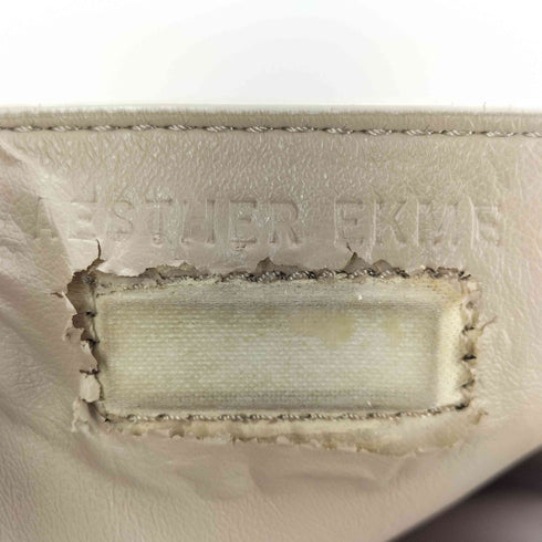 AESTHER EKME キャンバス レザー切替 2way ショルダーバッグ レディース