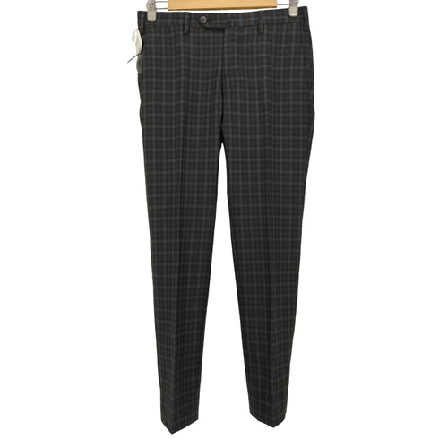 ピーティーゼロウーノ PT01 SOUL SUPER SLIM FIT チェック ストレッチウール センタープレススラックス メンズ 44