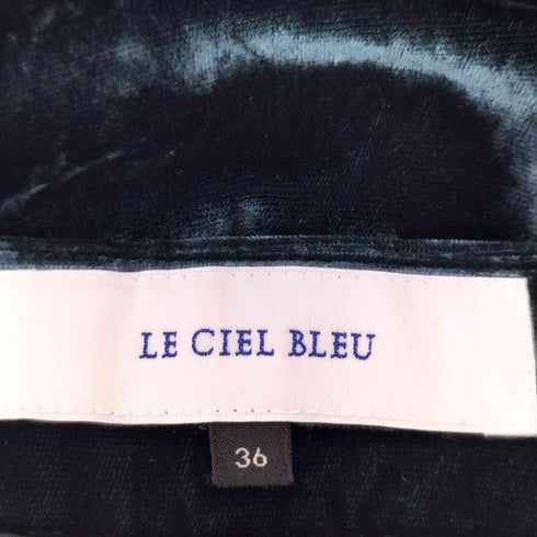 ルシェルブルー LE CIEL BLEU サイドジップ ベルベットワイドパンツ レディース JPN:36