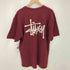 ステューシー Stussy LOGO S/S TEE ショーンフォント ロゴ 両面 プリント クルーネック Tシャツ メンズ import:L