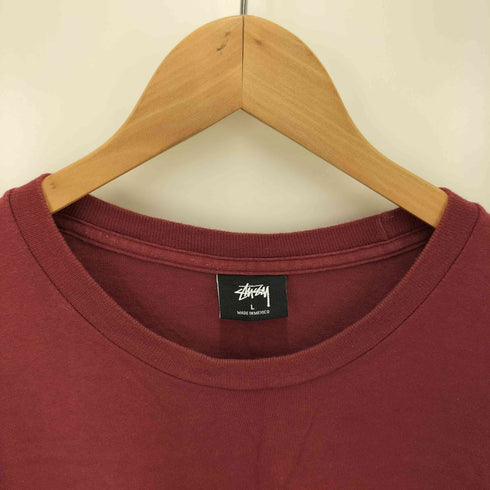 ステューシー Stussy LOGO S/S TEE ショーンフォント ロゴ 両面 プリント クルーネック Tシャツ メンズ import:L