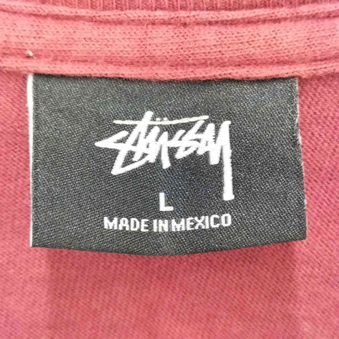 ステューシー Stussy LOGO S/S TEE ショーンフォント ロゴ 両面 プリント クルーネック Tシャツ メンズ import:L