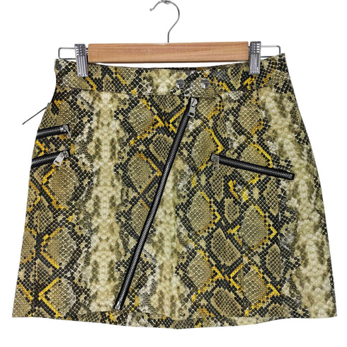 ベルシュカ BERSHKA ジップデザインパイソン タイトスカート レディース JPN:M