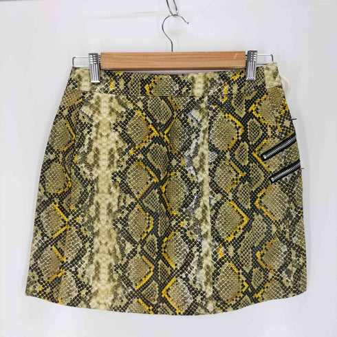 ベルシュカ BERSHKA ジップデザインパイソン タイトスカート レディース JPN:M