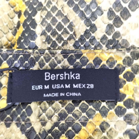 ベルシュカ BERSHKA ジップデザインパイソン タイトスカート レディース JPN:M