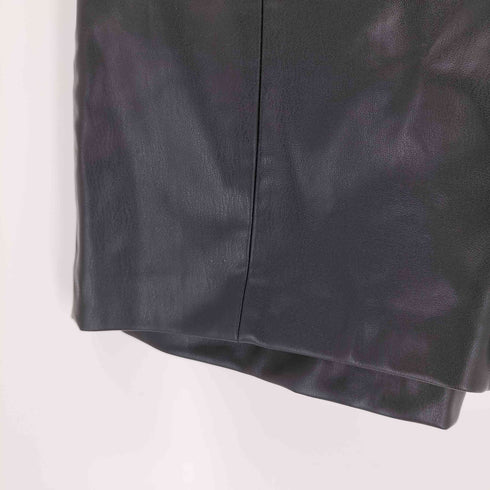 ザラ ZARA 金ボタン フェイクレザーショーツ レディース JPN:XS