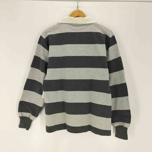 バーバリアン BARBARIAN カナダ製 ボーダーラガーシャツ メンズ import:XS