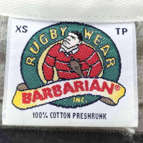 バーバリアン BARBARIAN カナダ製 ボーダーラガーシャツ メンズ import:XS