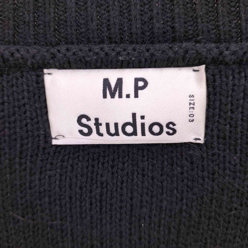 エムピーストゥディオス M.P Studios ビッグ シルエット ステッチ カーディガン メンズ 3