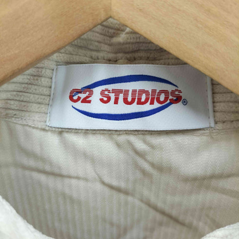 C2 STUDIOS キャラクター 刺繍 コーデュロイ S/S シャツ メンズ