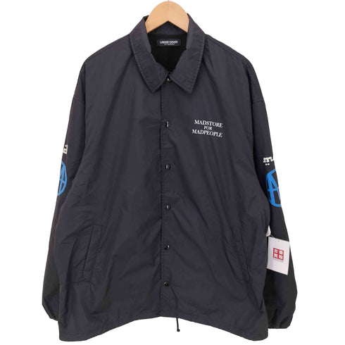 アンダーカバー UNDERCOVER MADCIRCLE ROSE COACH JACKET ロゴ フラワーモチーフ コーチジャケット メンズ JPN:4