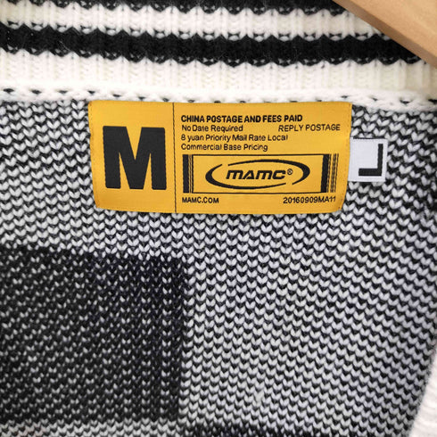 エムエーエムシー MAMC 変形 厚手 ギミック アクリル カーディガン レディース import:L