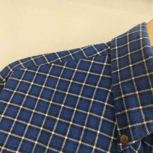ブルックスブラザーズ BROOKS BROTHERS REGENT FIT 綿 コットン100 チェック ボタンダウン ネルシャツ メンズ import:M