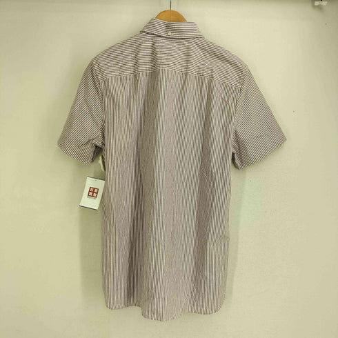 トミーヒルフィガー TOMMY HILFIGER REGULAR FIT ストライプ ボタンダウン 半袖 シャツ メンズ import:M