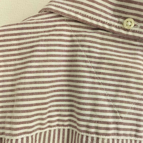 トミーヒルフィガー TOMMY HILFIGER REGULAR FIT ストライプ ボタンダウン 半袖 シャツ メンズ import:M
