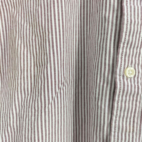 トミーヒルフィガー TOMMY HILFIGER REGULAR FIT ストライプ ボタンダウン 半袖 シャツ メンズ import:M