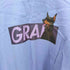 GRAF&WU ドーベルマン プリント バック サテン ワッペン S/S クルーネック Tシャツ メンズ import:XL