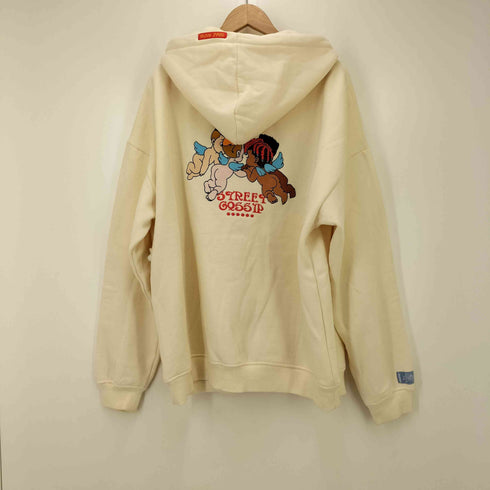 GRAF&WU WORKD WIDE 天使 悪魔 刺繍 スウェット パーカー メンズ import:XL