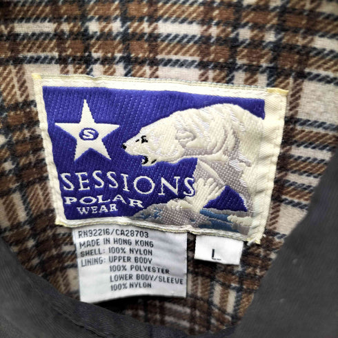 90S SESSIONS POLAR WEAR 裏地 フリース スナップボタン シャツ ジャケット メンズ import:L
