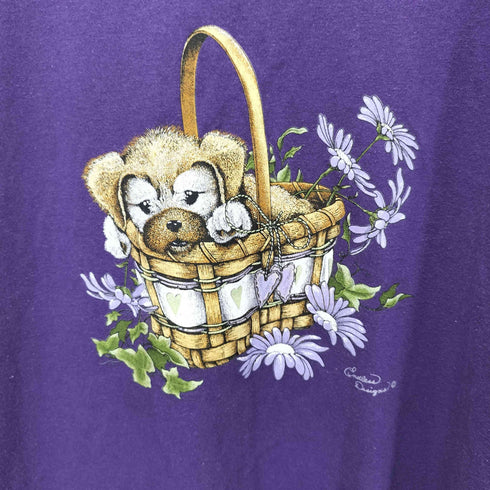 00S JERZEES ボディ アニマル アート プリント S/S クルーネック Tシャツ メンズ import:XL