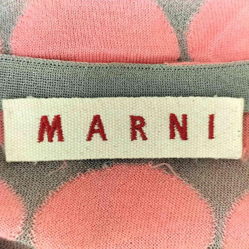 マルニ MARNI カシミヤ混 ドット ジップアップニットカットソー レディース 38