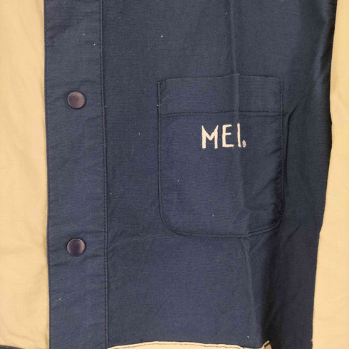 メイ MEI ノーカラーシャツジャケット ツートーン メンズ JPN:S