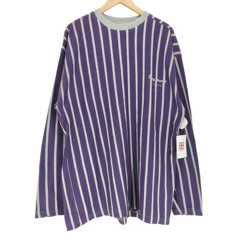 ペペジーンズロンドン PEPE JEANS LONDON MADE IN USA コットンストライプL/S TEE メンズ JPN:L