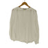 ザラ ZARA レーヨンノーカラーブラウス レディース import:M
