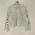 ザラ ZARA ストライプ柄クロップド丈パジャマシャツ レディース import:M