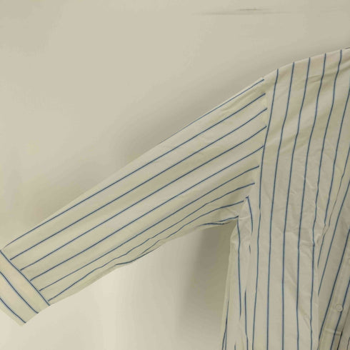 ザラ ZARA ストライプ柄クロップド丈パジャマシャツ レディース import:M