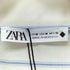 ザラ ZARA ストライプ柄クロップド丈パジャマシャツ レディース import:M