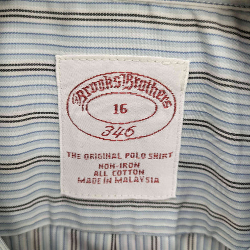 ブルックスブラザーズ 346 BROOKS BROTHERS ストライプ 柄 B.D S/S シャツ メンズ 16