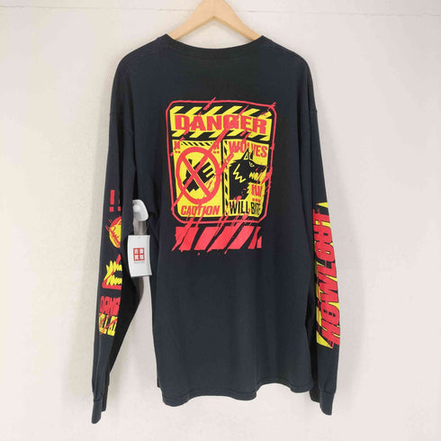 BEWARE OF WOLF プリントデザインL/S TEE メンズ