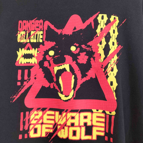 BEWARE OF WOLF プリントデザインL/S TEE メンズ