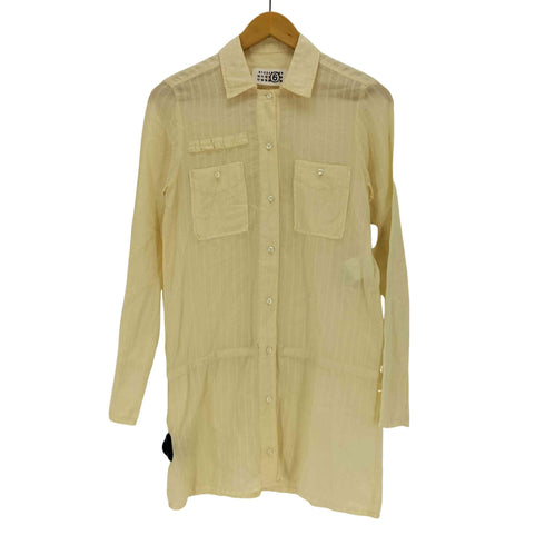 メゾンマルタンマルジェラ Maison Martin Margiela LONG SHIRT コットンストライプシャツ レディース 36