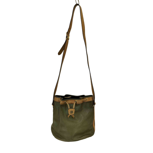 クリスチャンディオール Christian Dior OLD Leather Drawstring Shoulder Bag オールド レザー 巾着 ショルダーバッグ レディース