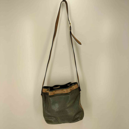 クリスチャンディオール Christian Dior OLD Leather Drawstring Shoulder Bag オールド レザー 巾着 ショルダーバッグ レディース