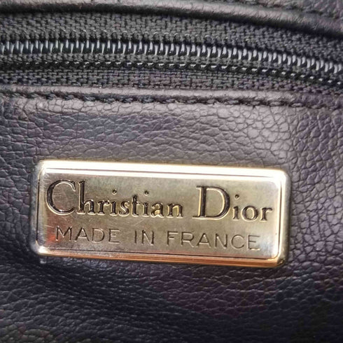 クリスチャンディオール Christian Dior OLD Leather Drawstring Shoulder Bag オールド レザー 巾着 ショルダーバッグ レディース