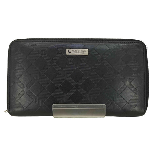 ブラックレーベルクレストブリッジ BLACK LABEL CRESTBRIDGE ラウンドファスナー 長財布 メンズ