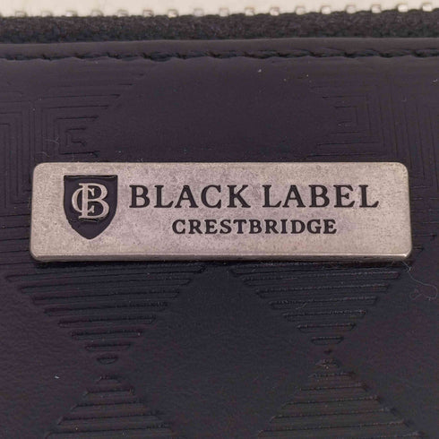 ブラックレーベルクレストブリッジ BLACK LABEL CRESTBRIDGE ラウンドファスナー 長財布 メンズ