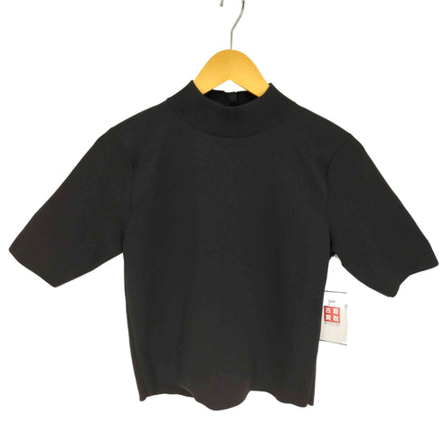 24SS 12closet 洗える 後ろパールボタン モックネック ニット レディース JPN:36