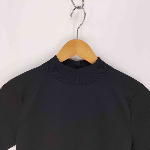24SS 12closet 洗える 後ろパールボタン モックネック ニット レディース JPN:36
