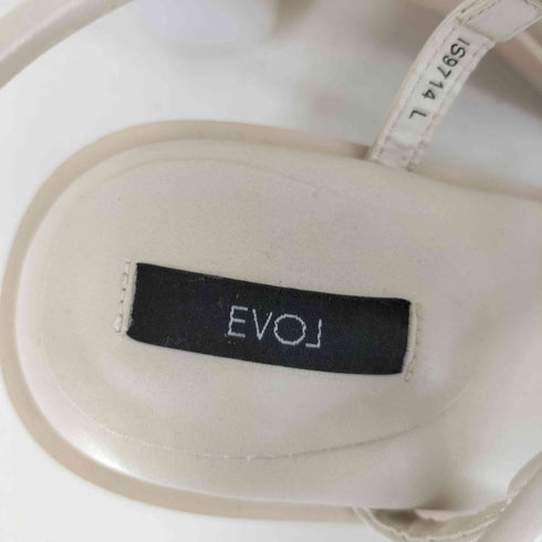 イーボル EVOL 6.5cmクリアヒールコードサンダル レディース L