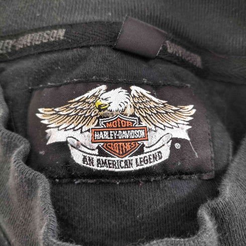 ハーレーダビッドソン HARLEY-DAVIDSON ロゴ刺繍モックネックL/S TEE メンズ 2XL