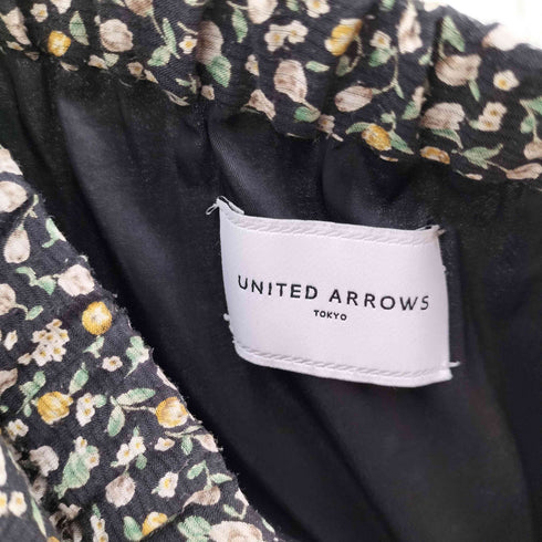 ユナイテッドアローズ UNITED ARROWS フラワープリント プリーツ スカート レディース