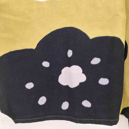 ソウソウ SOU・SOU 伊勢木綿 貫頭衣 長方形衣 花柄 Vネック ワンピース レディース