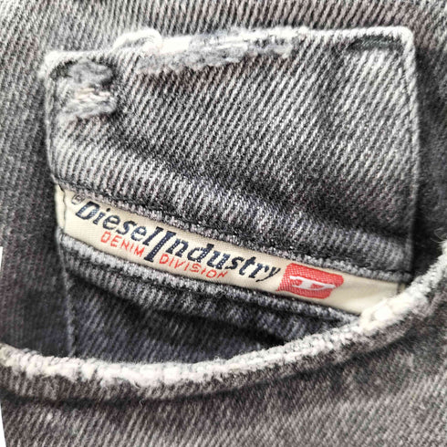 ディーゼル DIESEL ワイドブラックデニムパンツ メンズ JPN:L