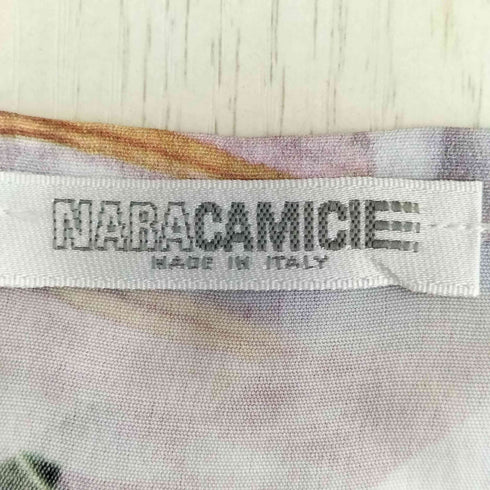 ナラカミーチェ NARACAMICIE イタリア製 花プリント ノースリーブ トップス レディース 3